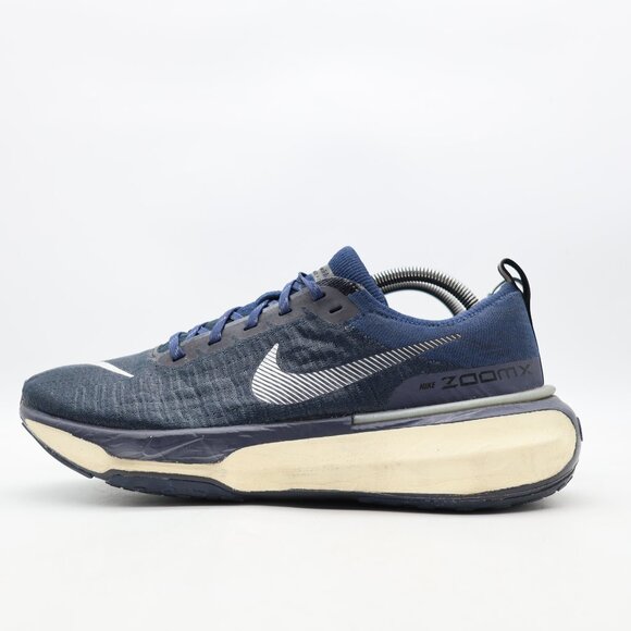 Nike ZoomX Invincible 3 Men's Size 10 Running Shoes Navy Blue Comfort Sneakers - Picture 4 of 9